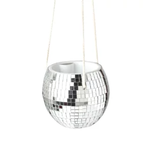 Disco Ball Hanging Planter for houseplants