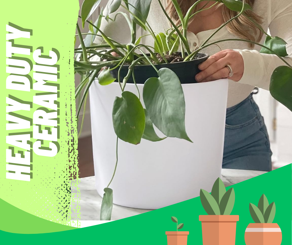 heavy duty ceramic planter