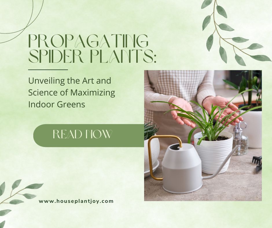 Propagating Spider Plants Unveiling the Art and Science of Maximizing Indoor Greens